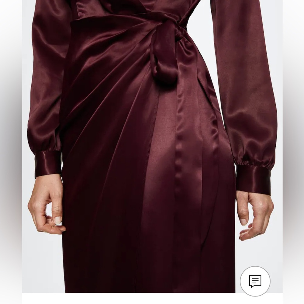 NWT Burgundy Mango dress women size S - Picture 5 of 5